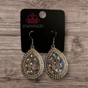 Paparazzi Gold and Silver Teardrop Earrings